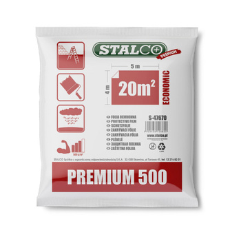 Ochranná fólia 4x5m Extra silná (500g) Stalco Premium S-47670