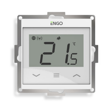 Zápustný regulátor teploty pre rám 55 x 55 mm biely ENGO 932312952