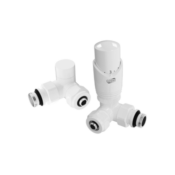 Zestaw termostatyczny osiowy lewy biały Goshe 0300.212