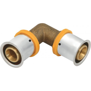 Mosadzné koleno 16 mm 90 stupňov. KAN-therm ultraPRESS 1009068054