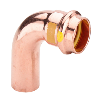 Medené koleno 28 mm 90 stupňov. Plyn/voda Frabo RS9001028028000