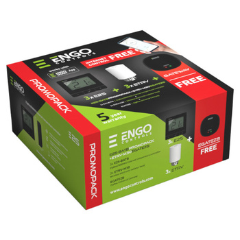 Promopack E25-BATB kontrolér x 3 + ETRV-M30 hlava x 3 + EGATEZB internetová brána x 1 čierna Engo 932374015