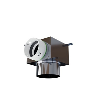 Nerezový plenum box 1x75/123 Pe-flex