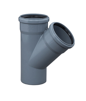 T-kus vnútornej kanalizácie PP 110 mm 45 st. PRE DYKA 5601090