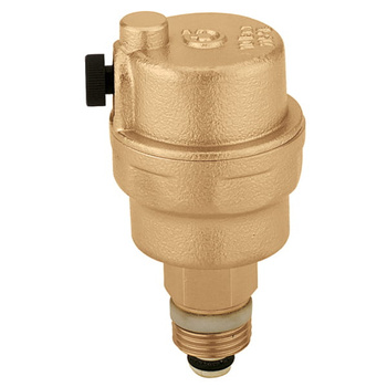 Automatický odvzdušňovač s nožným ventilom Robocal horizontálny 3/8" x 1/2" Caleffi 502543