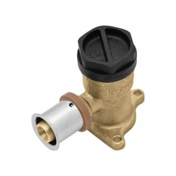 Mosadzné nástenné koleno s ušami GW 16 x 1/2" 41 mm KAN-therm ultraPRESS 1009285059