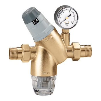 Reduktor ciśnienia z wymiennym wkładem z manometrem i wskaźnikiem 1" Caleffi 535161