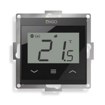 Zápustný regulátor teploty pre rám 55 x 55 mm čierny ENGO 932312951