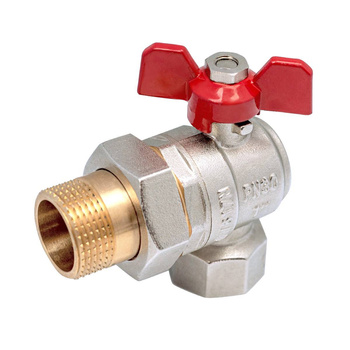 PHA-010 guľový kohút s uhlovou skrutkou 1/2" motýlový ventil PN30 s vývodkou Perfexim 00-010-0150-000