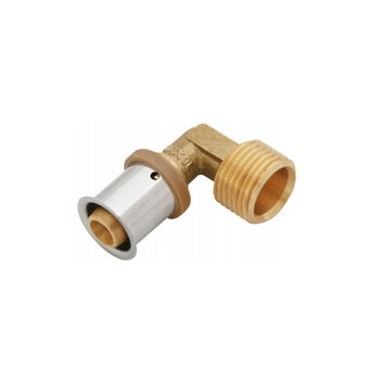 Mosadzné koleno s lisovacím krúžkom GZ 16 x 1/2" KAN-therm ultraPRESS 1009068000