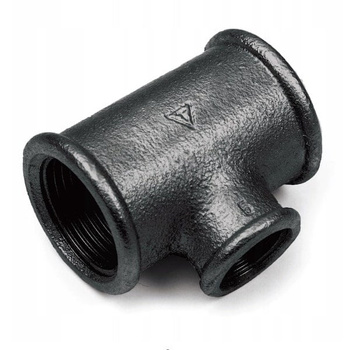 Redukčné tričko čierne 3/4 x 1/2 x 3/4" Gebo 130-22S