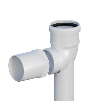 PP skrutkované komínové koleno 87 st Fi 80 na základni L500mm Ricom 10080PBS
