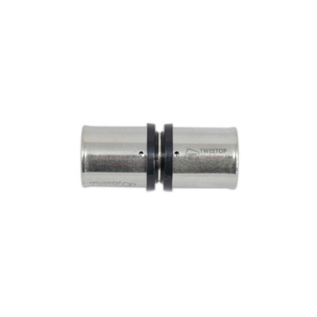 Złączka zaprasowywana prosta mosiężna 25 x 25 mm Tweetop 06011009