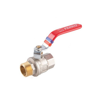 Zawór kulowy nakrętno-wkrętny z dźwignią 1" F-Power FERRO KFP31