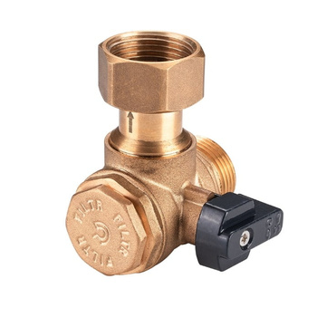 Uhlový guľový ventil s filtrom a ventilom. návrat na pripojenie plynového kotla Erik 3/4" Calido CA/ZKKN-DPKF 20