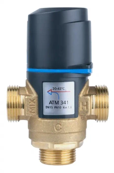 Termostatický zmiešavací ventil ATM 341, G3/4", 20-43 °C, Kvs 1,6 AFRISO 1234110