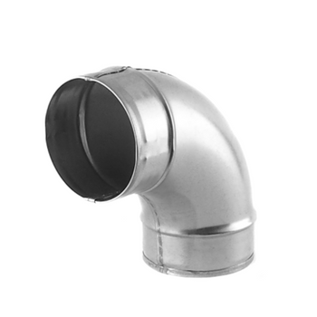 Lisované ventilačné koleno 160 mm 90 stupňov. pozinkované