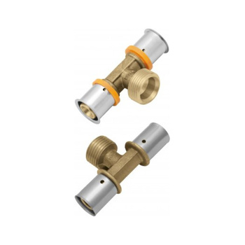 Mosadzné tesnenie s mosadzným tesnením GZ 25 x 3/4" s lisovacím krúžkom KAN-therm ultraPRESS 1009259037 Lisovací krúžok KAN-therm ultraPRESS GZ 25 x 3/4" 1009259037