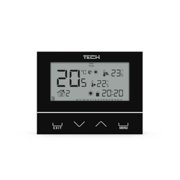 Regulator pokojowy przewodowy dwustanowy ST-292 v3 czarny Tech WG.11.0436