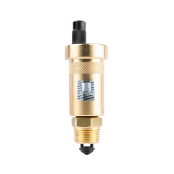 PrimoVent vertikálny automatický odvzdušňovač G3/8" s Aquastop a nožným ventilom R1/2" Afriso 7773510