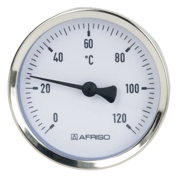 BiTh 63 bimetalový teplomer, fi63 mm, 0÷120°C, L 63 mm, G1/2", ax, cl. 2 Afriso 63802