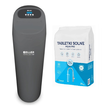 KELLER Family Plus 20 KEL 721400 zmäkčovacia stanica na vodu + 25 kg tabletovej soli ZADARMO