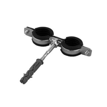 Kovový držiak s dvojitou gumou 3/4"