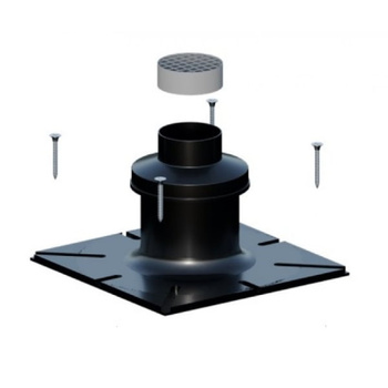 PP 80 mm plochý strešný panel čierny Ricom ZB80SCHA-PP