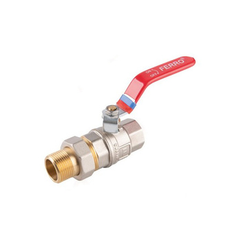 Zawór kulowy nakrętno-wkrętny z dźwignią śrubunkiem 1" F-Power Ferro KFPS31