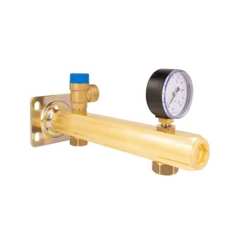 Bezpečnostná skupina c.w.u. s pripojením na membránovú nádobu BSB GW3/4", MSW 6 bar, manometer 0-10 bar AFRISO 9062000