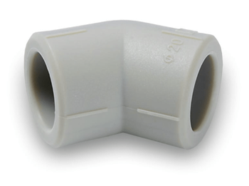 Zvárané koleno PP 20 mm 45 stupňov. RETAIL-MET K45/20