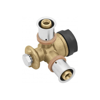 Mosadzný stenový uholník GW 16 x 1/2" 41 mm KAN-therm ultraPRESS 1009285017